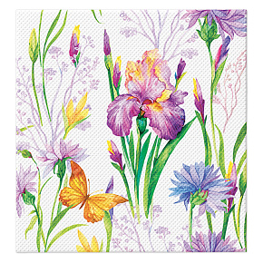 Obrúsky TaT 38x40cm Softpoint Iris With Butterfly - motýľ