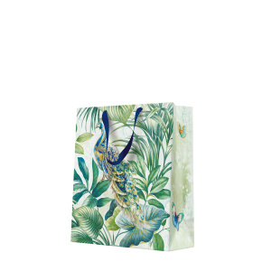 Darčeková taška medium 20x25x10 cm Peacock