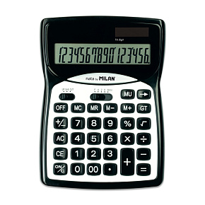 Kalkulačka stolová MILAN 16-miestna 152016 - čierna