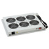 TRITON Ventilačná jednotka horná (dolná), 6 ventilátorov-230V/90W, termostat, sivá