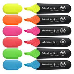 Zvýrazňovač Schneider Job - sada 6 ks original