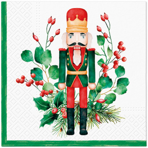 Obrúsky PAW L 33x33cm Composition With Nutcracker Obrúsky PAW L 33x33cm Composition With Nutcracker