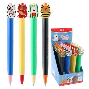 Pero guľôčkové M&G Puppy 0,7 mm (mix dizajnov) modrá náplň Pero guľôčkové M&G Puppy 0,7 mm (mix dizajnov) modrá náplň