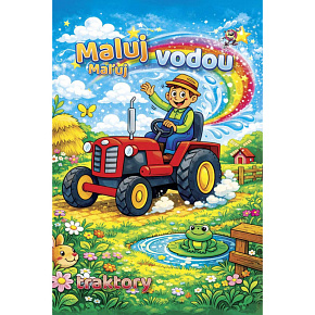 Omaľovánka A4 Maľuj vodou - Traktory Omaľovánka A4 Maľuj vodou - Traktory