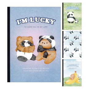 Zošit linajkový M&G A5 /40 listov Panda a Medveď (4 dizajny) Zošit linajkový M&G A5 /40 listov Panda a Medveď (4 dizajny)