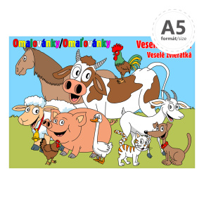 Omaľovanka A5 LUX - Veselé zvieratká