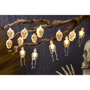 Girlanda Halloween s 10x LED svetlom, dĺžka 135 cm (kostlivci alebo lebky) Girlanda Halloween s 10x LED svetlom, dĺžka 135 cm (kostlivci alebo lebky)