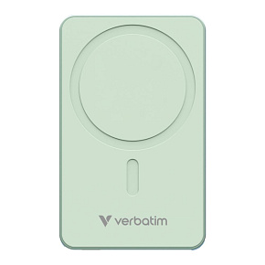 VERBATIM Powerbanka Charge 'n' Go Essentials, Magnetická, 10000 mAh, USB-C, Zelená
