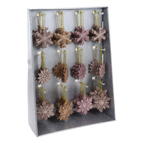 Snehová vločka perleťová 10 cm (mix /cena 1ks) ozdoba na zavesenie Snehová vločka perleťová 10 cm (mix /cena 1ks) ozdoba na zavesenie