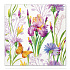 Obrúsky TaT 33x33cm Iris with Butterfly - motýľ