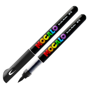 Popisovač M&G MOCALO Acrylic Marker, štetcový hrot - Black 901 Popisovač M&G MOCALO Acrylic Marker, štetcový hrot - Black 901