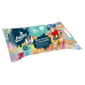 Vlhčené obrúsky Linteo TEENS pre dennú potrebu (15 ks)