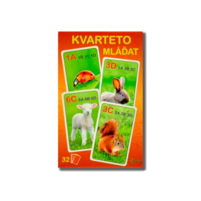 Kvarteto mláďatá 7x10,5x1,5cm 32ks  v krabičke