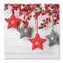 Obrúsky TaT 33x33cm Gray-Red Stars