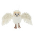 Dekorácia závesná - biela sova 20 cm