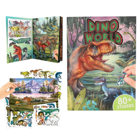 Kreatívny zošit Dino World + 80 samolepiek
