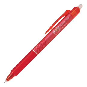 Roller gélový/gumovací PILOT Frixion Ball Clicker 0,5 mm, červený