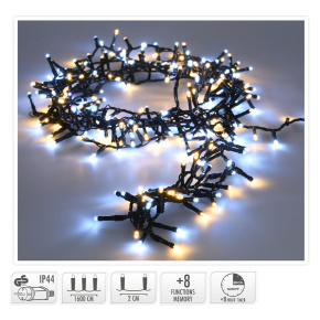 Svetelná reťaz 800 LED biela studená /teplá, dĺžka 16 m, vonk. použitie, 230V Svetelná reťaz 800 LED biela studená /teplá, dĺžka 16 m, vonk. použitie, 230V