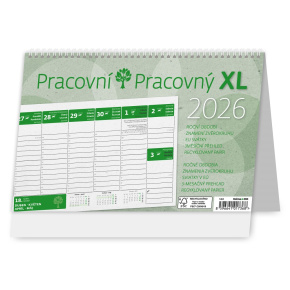 Stolový kalendár 2026 Pracovní XL/Pracovný XL