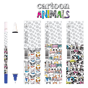 Zmizík a popisovač Cartoon Animals (mix /cena 1ks)