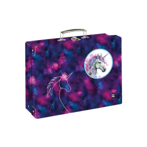 Detský kufrík lamino hranatý A4 OXY GO Unicorn