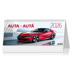Stolový kalendár 2026 Auta/Autá