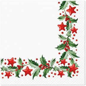 Obrúsky TaT 33x33cm Holly And Stars
