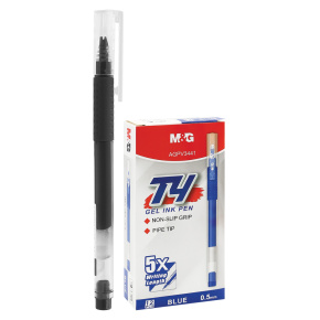 Pero gélové M&G T4 (0,5 mm) - veľkoobjemová čierna náplň (dĺžka zápisu až 2000 m)