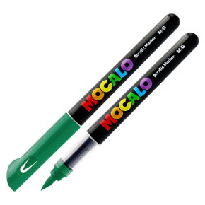 Popisovač M&G MOCALO Acrylic Marker, štetcový hrot - Emerald Green 509 Popisovač M&G MOCALO Acrylic Marker, štetcový hrot - Emerald Green 509