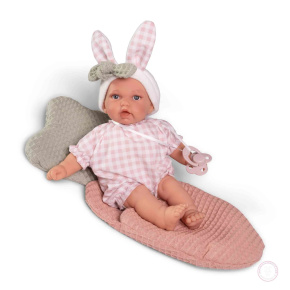 Bábika Kika vo fusaku 27 cm, so zvukom Bábika Kika vo fusaku 27 cm, so zvukom