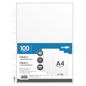 Euroobal A4 transparentný 40 µm, 100 ks