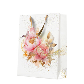 Darčeková taška big 30x41x12 cm Artistic Peony Seamless