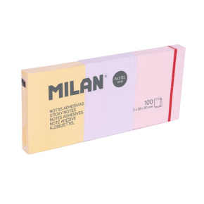 Blok lepiaci MILAN 38 x 50 mm (3x 100 listov) pastelové farby Blok lepiaci MILAN 38 x 50 mm (3x 100 listov) pastelové farby