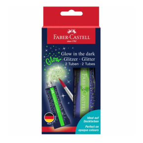 Svietiace trblietky Glow v tube, 2 x12 ml