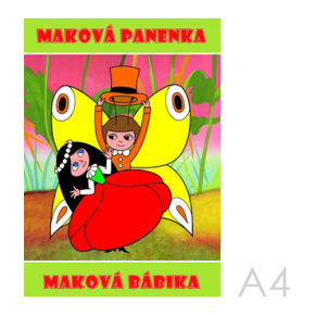 Omaľovanka A4 Akim - Maková bábika