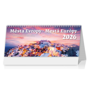 Stolový kalendár 2026 Města Evropy/Mestá Európy Stolový kalendár 2026 Města Evropy/Mestá Európy