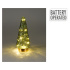 Vianočný stromček 24 cm s LED osvetlením, sklenený