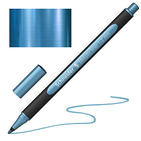 Popisovač Schneider Paint-It 020 Metallic hrot 1-2mm - metalická modrá polárna