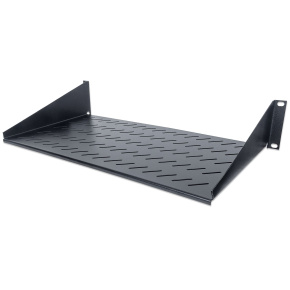 Intellinet Rack Shelf 19", pevná polica, 2U, hĺbka 250 mm, predná montáž, max. zaťaženie 25 kg, čierna