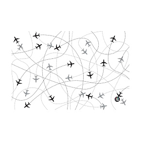 Podložka na stôl 60x40cm Planes