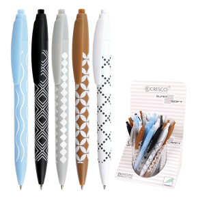 Pero guľôčkové SUPER SOFT (mix /cena 1ks) modrá náplň Pero guľôčkové SUPER SOFT (mix /cena 1ks) modrá náplň