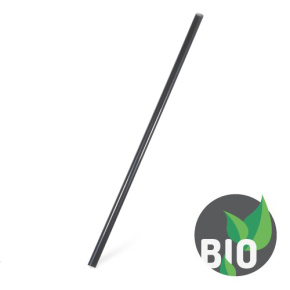 Slamky JUMBO čierne (PLA BIO) 25 cm, 150 ks