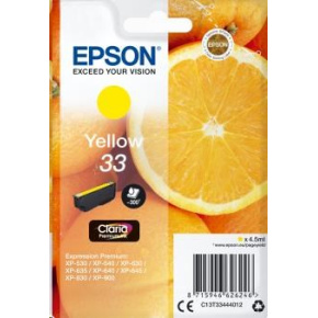 Atramentová tyčinka EPSON Singlepack "Orange" Yellow 33 Claria Premium Ink Atramentová tyčinka EPSON Singlepack "Orange" Yellow 33 Claria Premium Ink