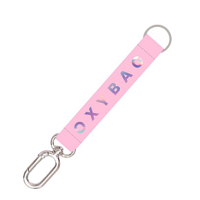 Kľúčenka krátka s karabinkou Holographic Pink
