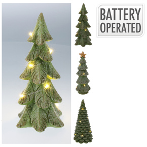 Vianočný stromček s LED osvetlením 21 cm (mix 3 dizajnov) Vianočný stromček s LED osvetlením 21 cm (mix 3 dizajnov)