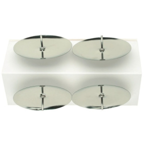 Bodce na sviečky 5 cm (4 ks) strieborné Bodce na sviečky 5 cm (4 ks) strieborné