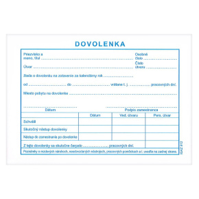Dovolenka A6 - samoprepis, 100 listov (912)