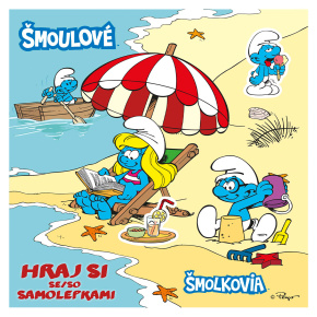 Kreatívny zošit Akim - Hraj sa so samolepkami Šmolkovia