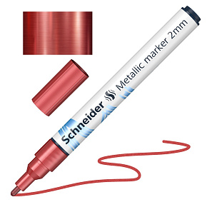 Popisovač Schneider Paint-It 011 hrot 2 mm - metalická červená