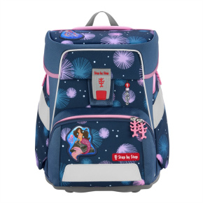 Školská aktovka SPACE pre prváčikov - 5-dielny set, Step by Step Mermaid Delia, certifikát